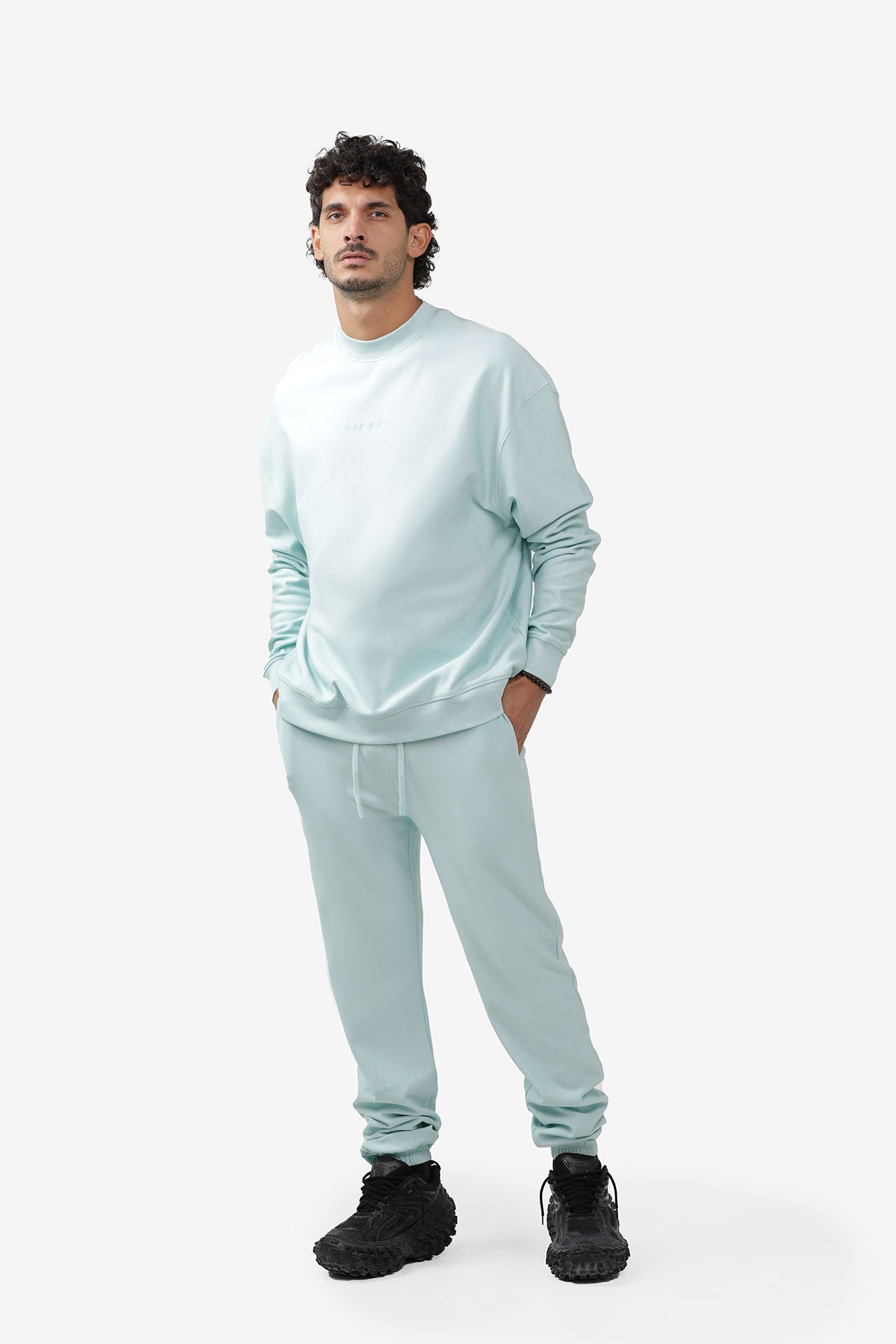S2J029MI High Neck Oversized Sweatshirt