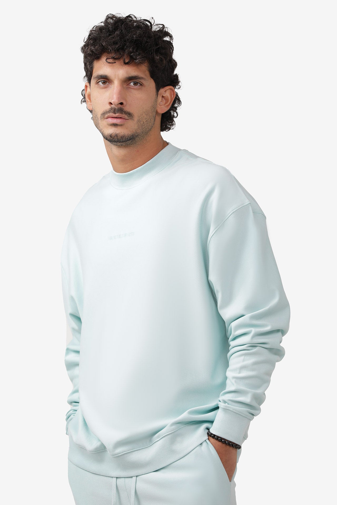 S2J029MI High Neck Oversized Sweatshirt