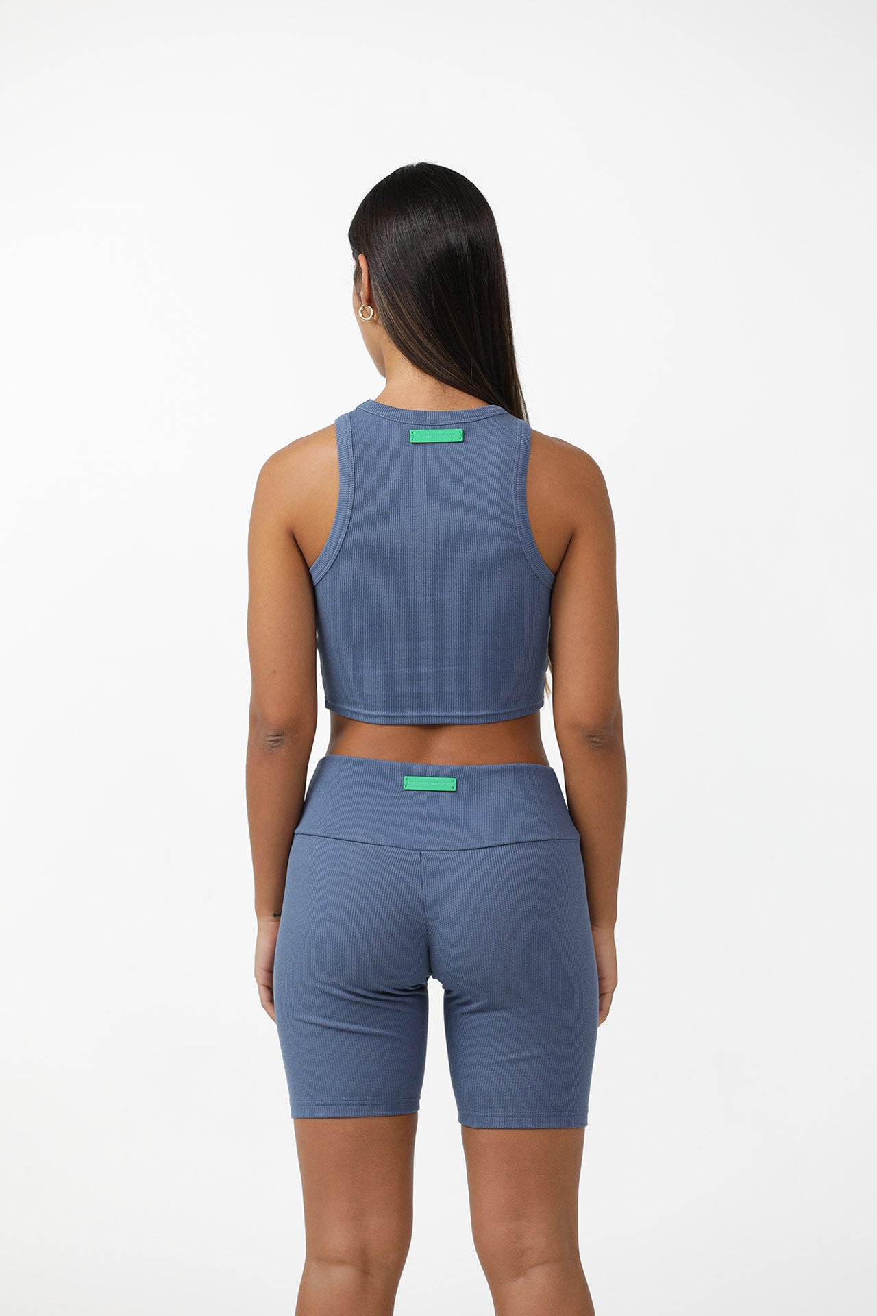Organic Cotton & Bamboo Ribbed Bikers Short