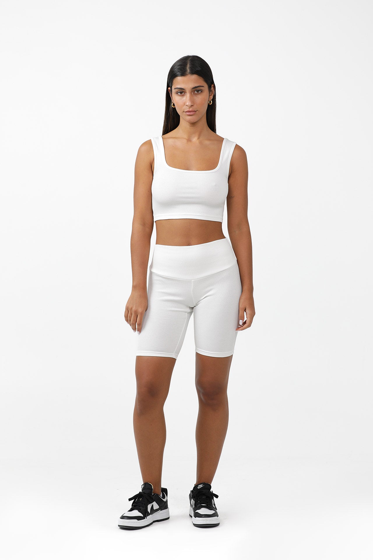 Organic Cotton & Bamboo Ribbed Bikers Short