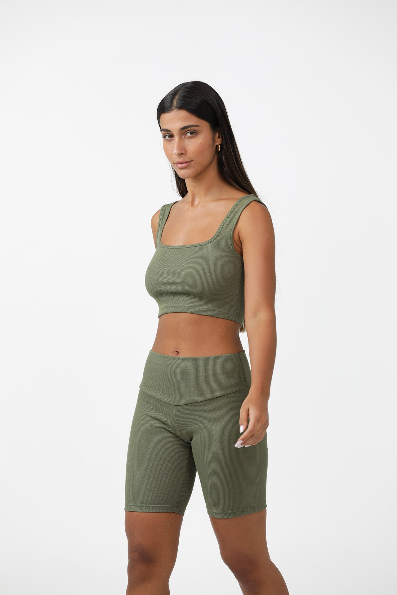 Organic Cotton & Bamboo Ribbed Strap Top