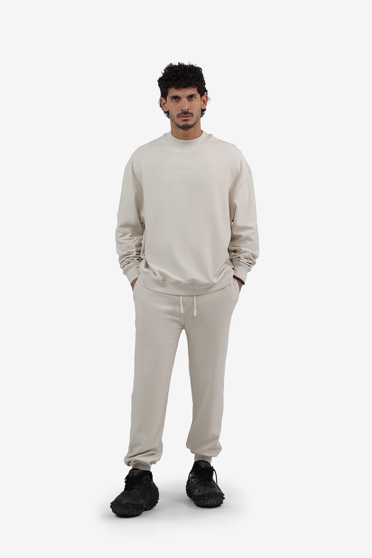S2J029MI High Neck Oversized Sweatshirt