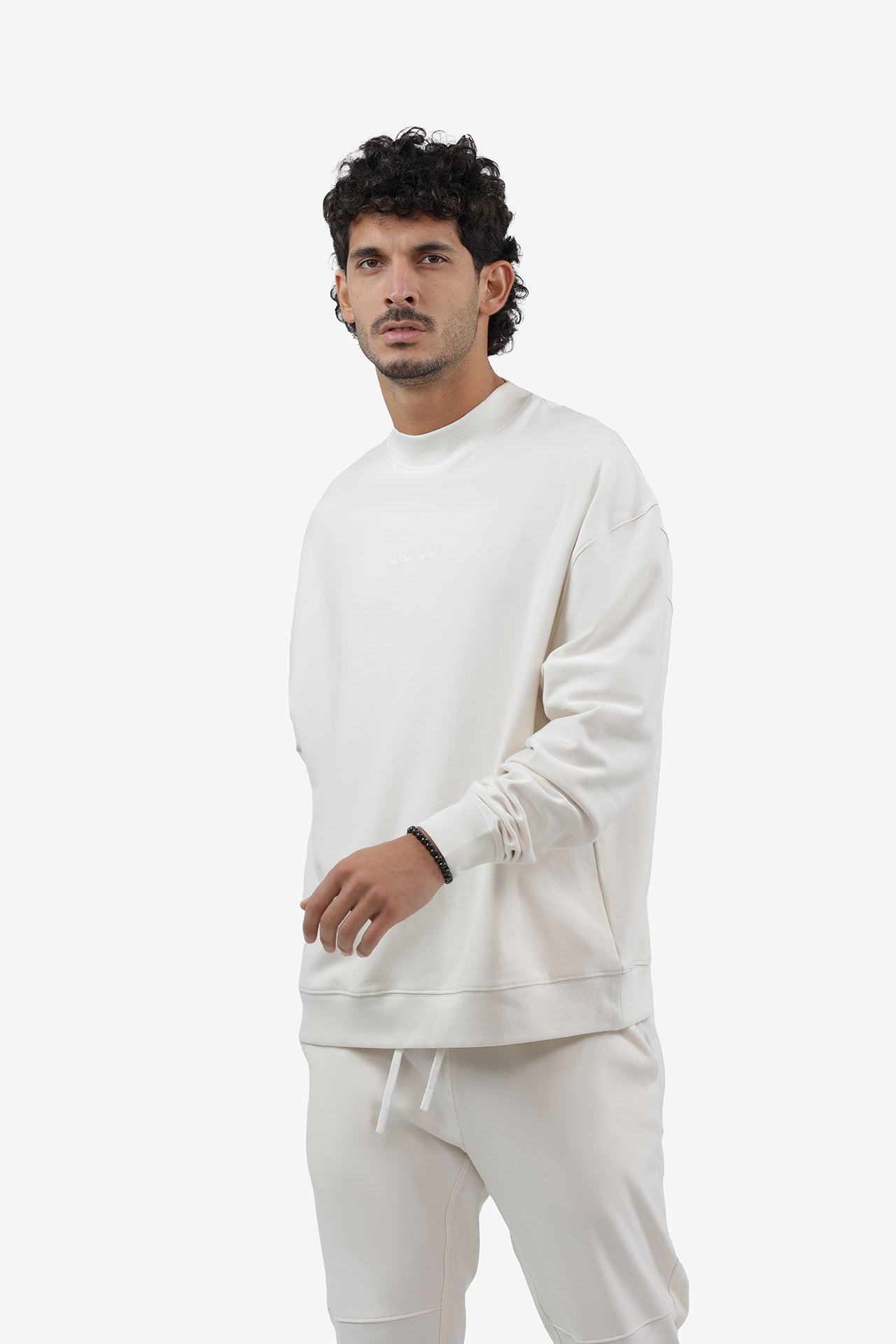 S2J029MI High Neck Oversized Sweatshirt
