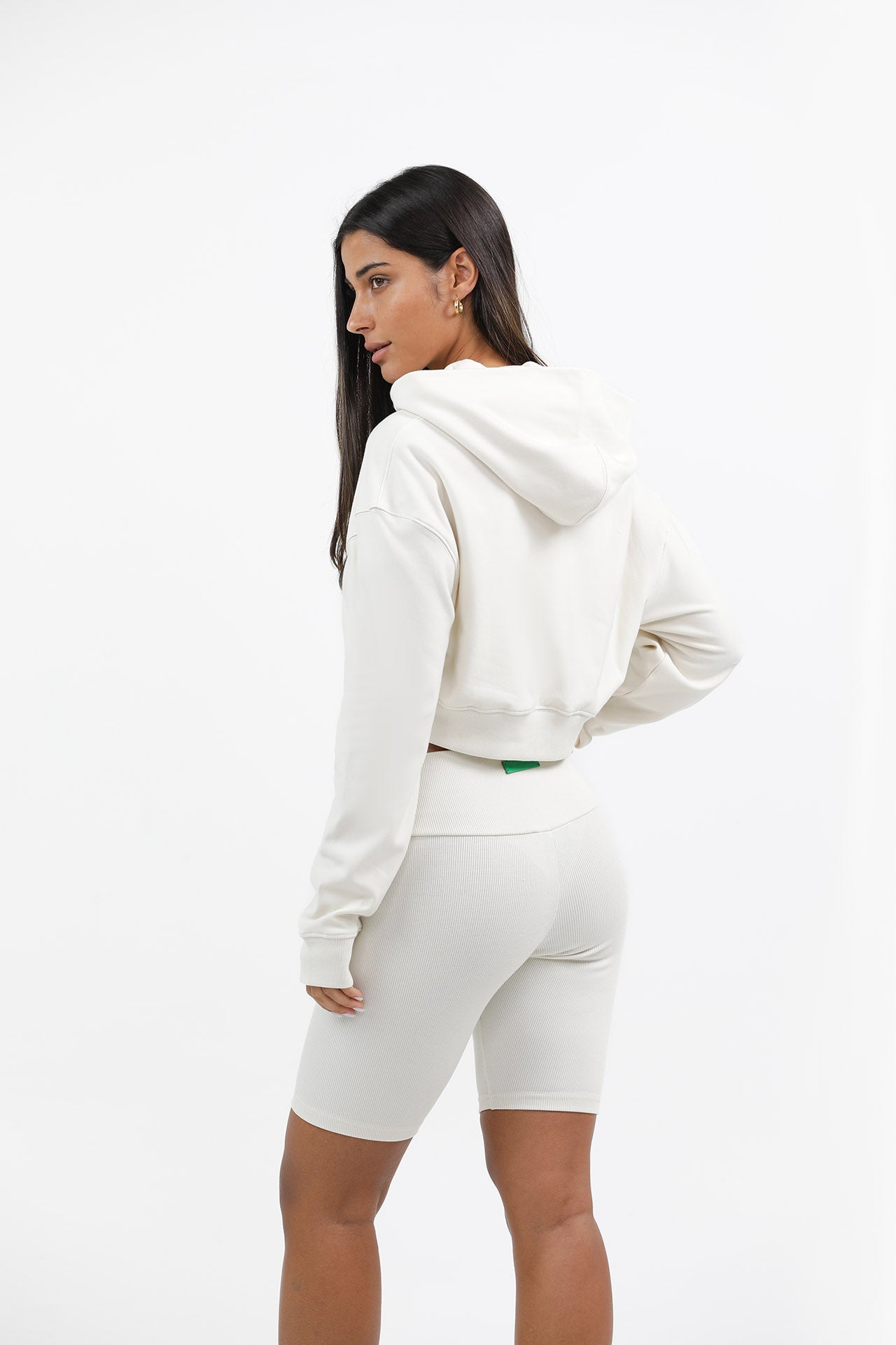 S2J044MI Oversized Cropped Hoodie