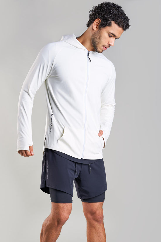 J015MI Recycled Nylon Runner Zip Hoodie