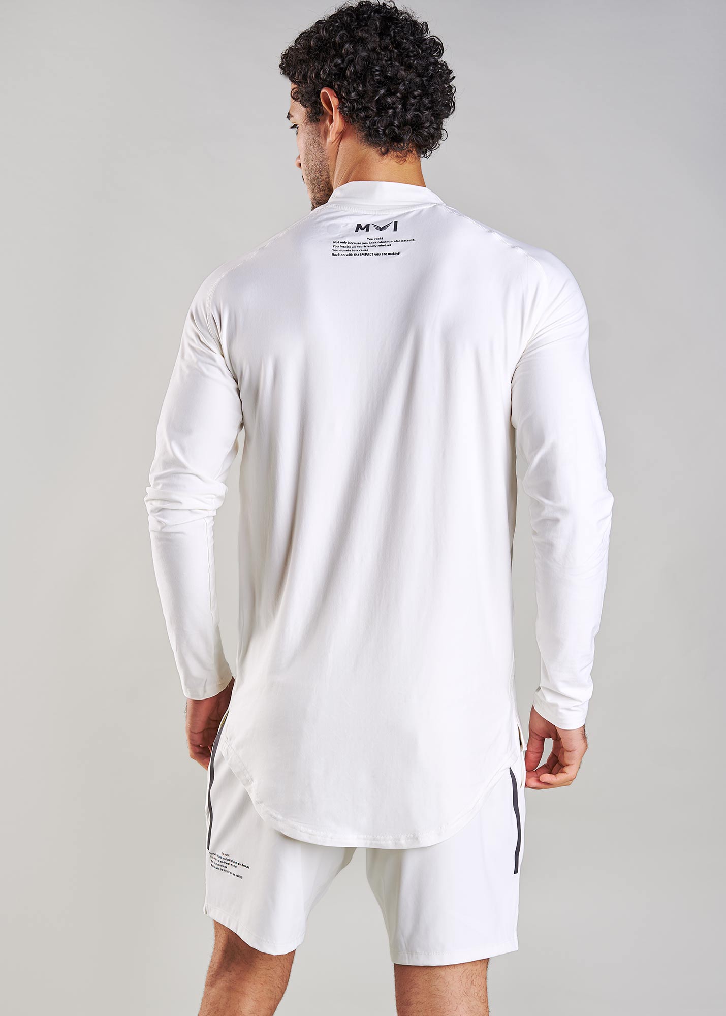 J004MI Recycled Polyester High Neck Sport Top
