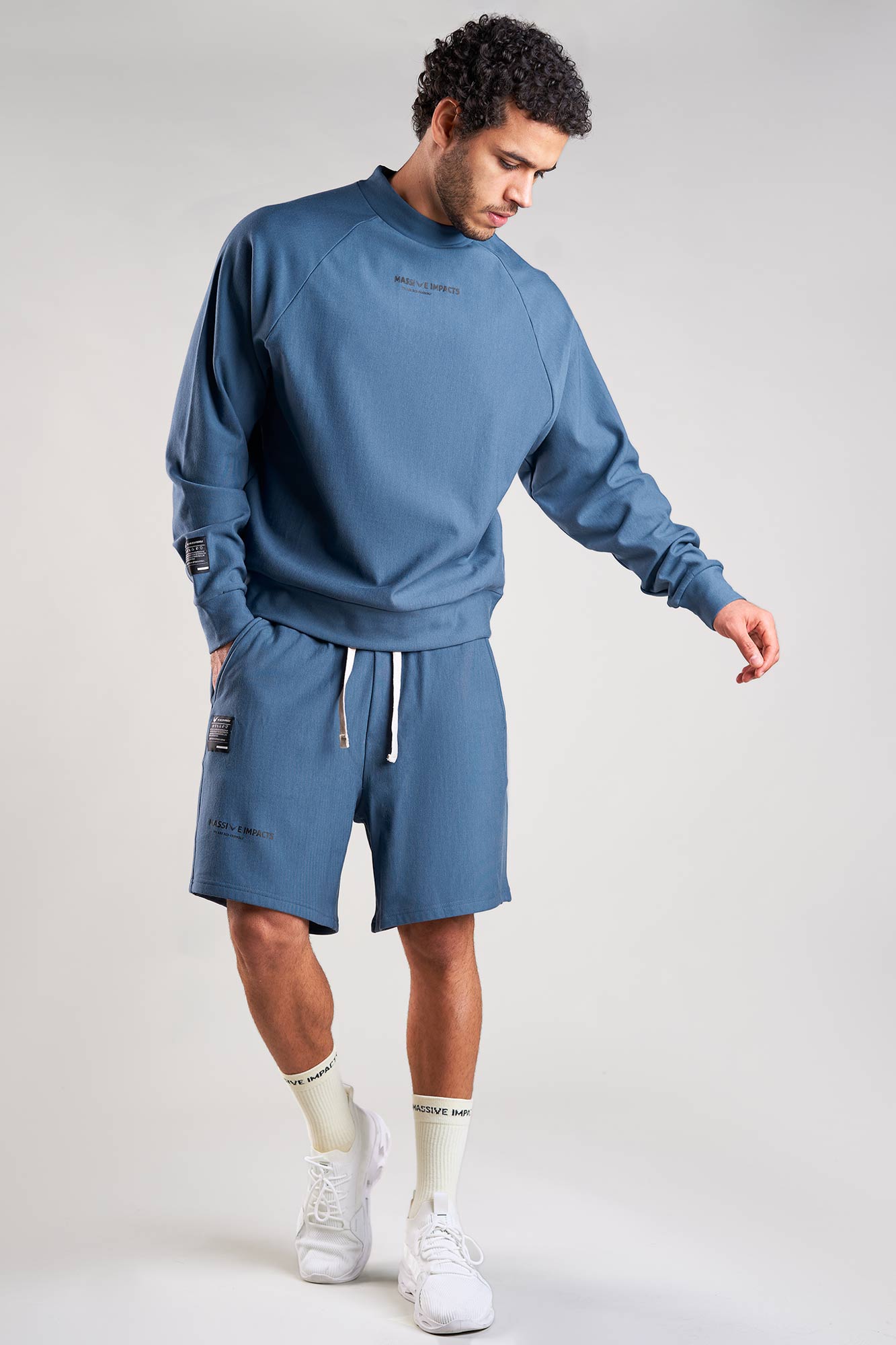J010MI Organic Cotton & Bamboo Drawstring Shorts