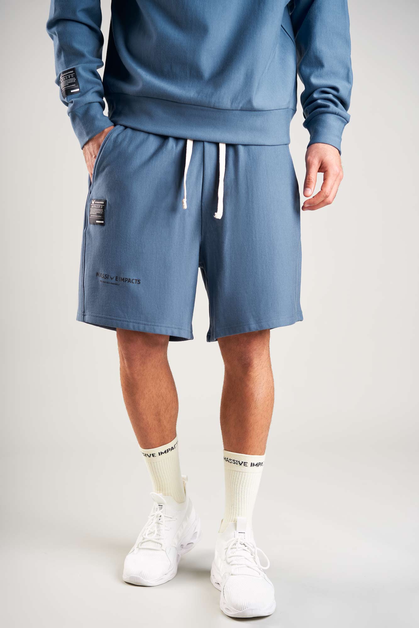 J010MI Organic Cotton & Bamboo Drawstring Shorts