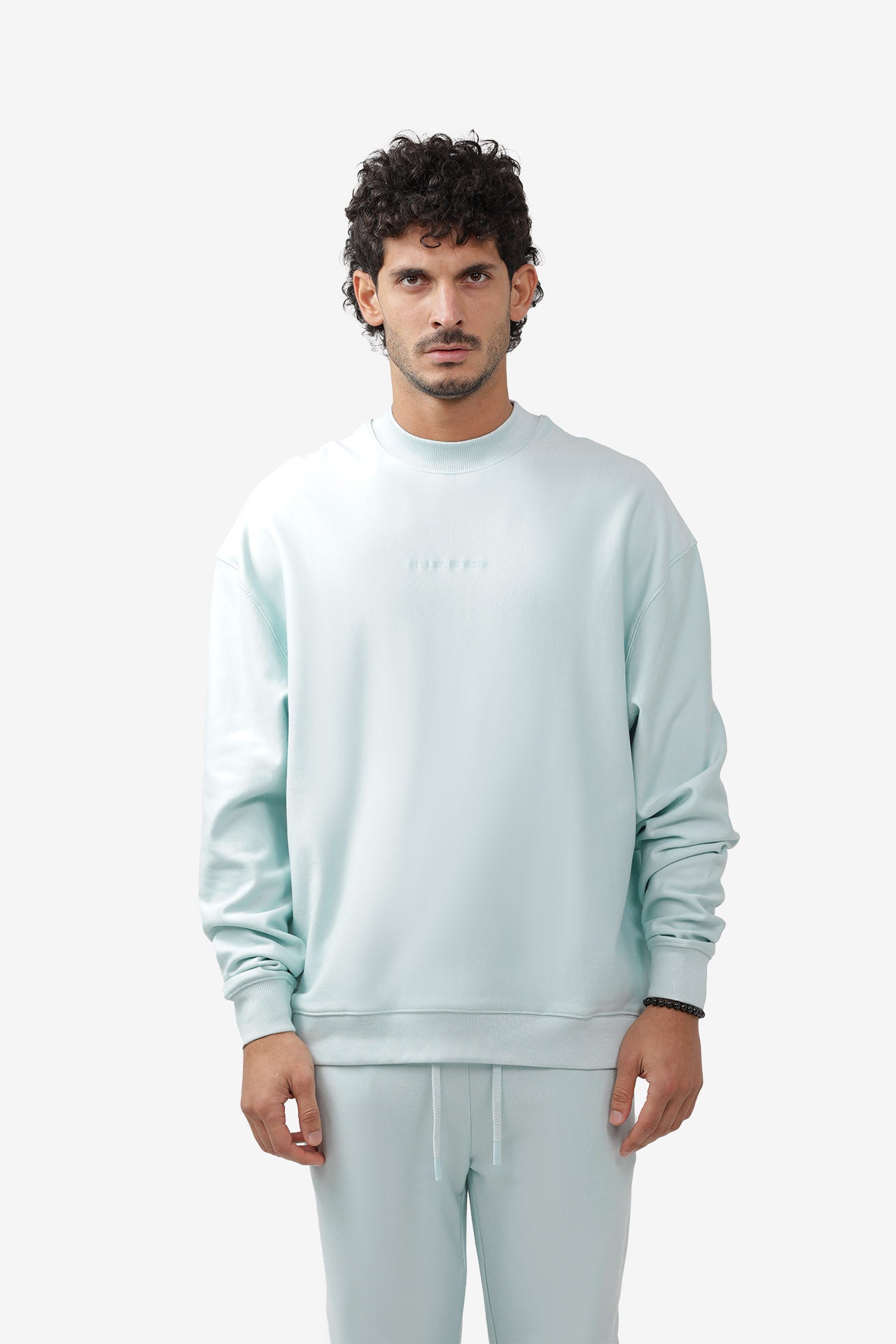 S2J029MI High Neck Oversized Sweatshirt