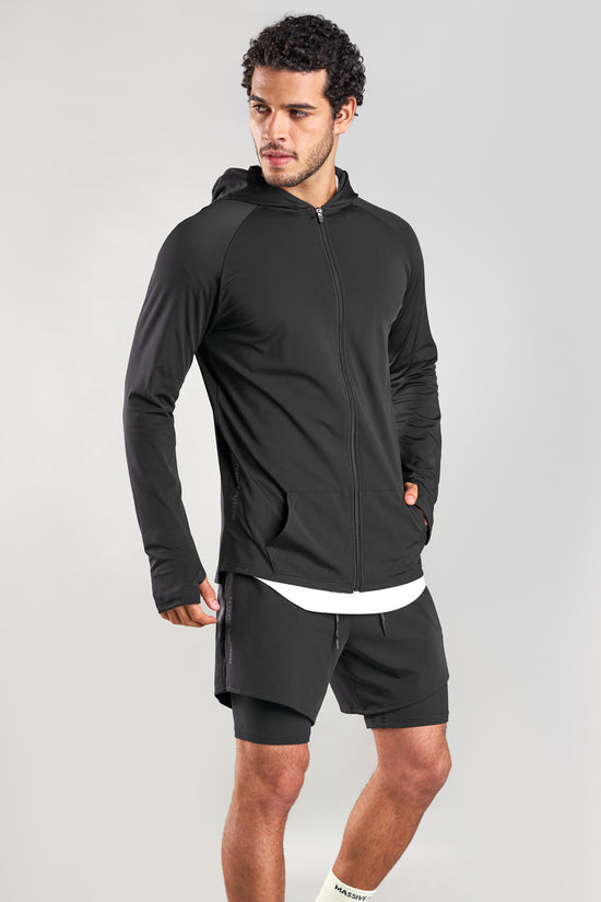 J015MI Recycled Nylon Runner Zip Hoodie