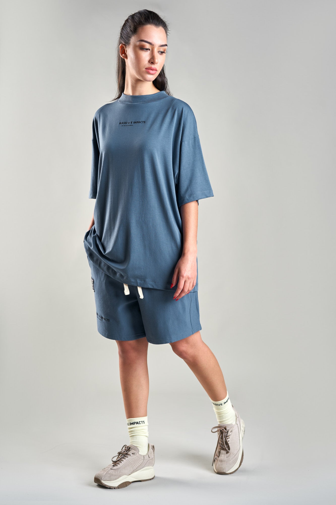 J010MI Organic Cotton & Bamboo Drawstring Shorts