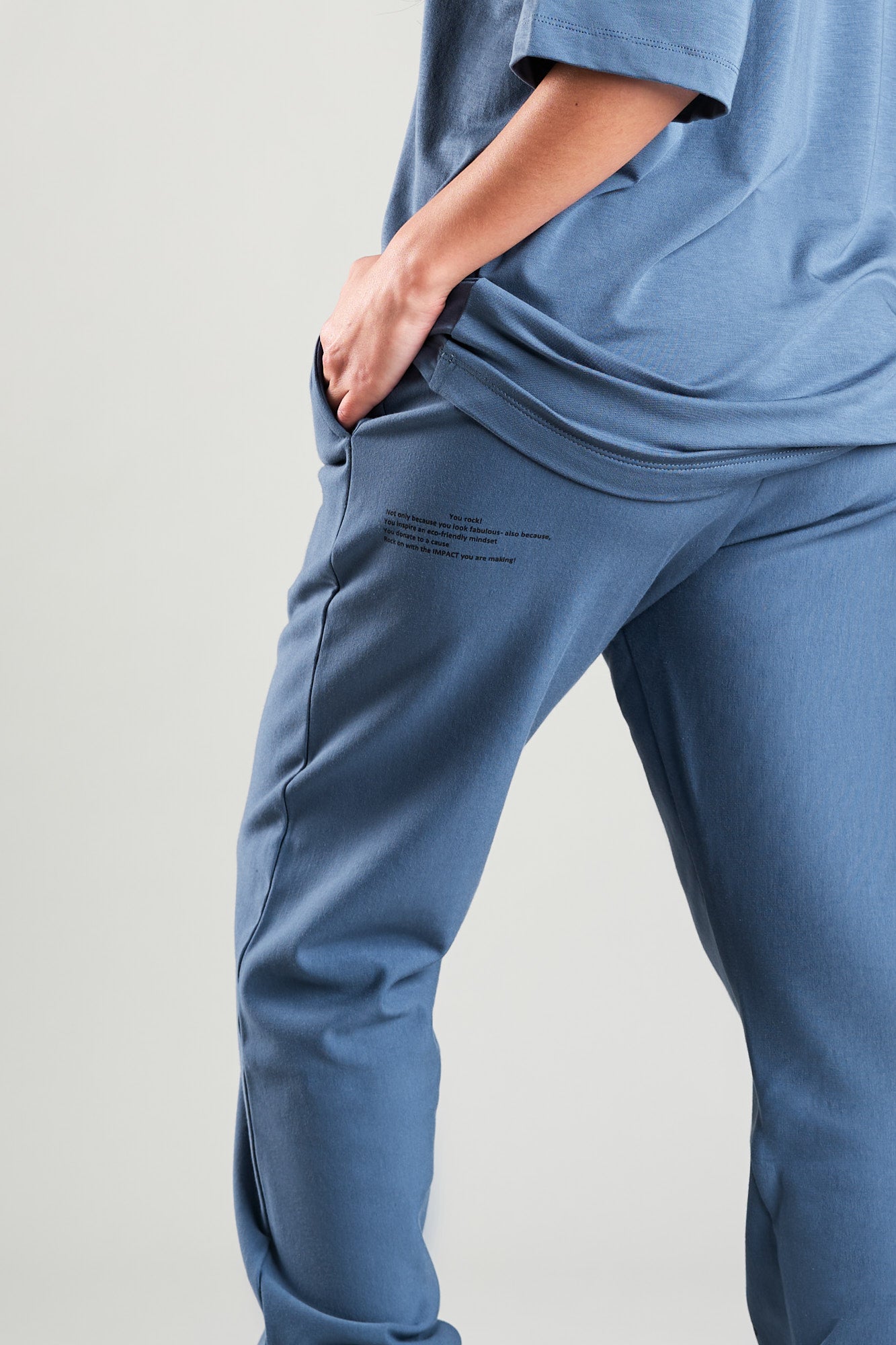 J019MI Organic Cotton & Bamboo Neutral Joggers