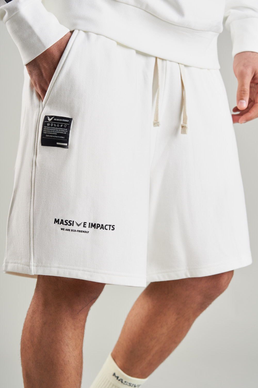 J010MI Organic Cotton & Bamboo Drawstring Shorts