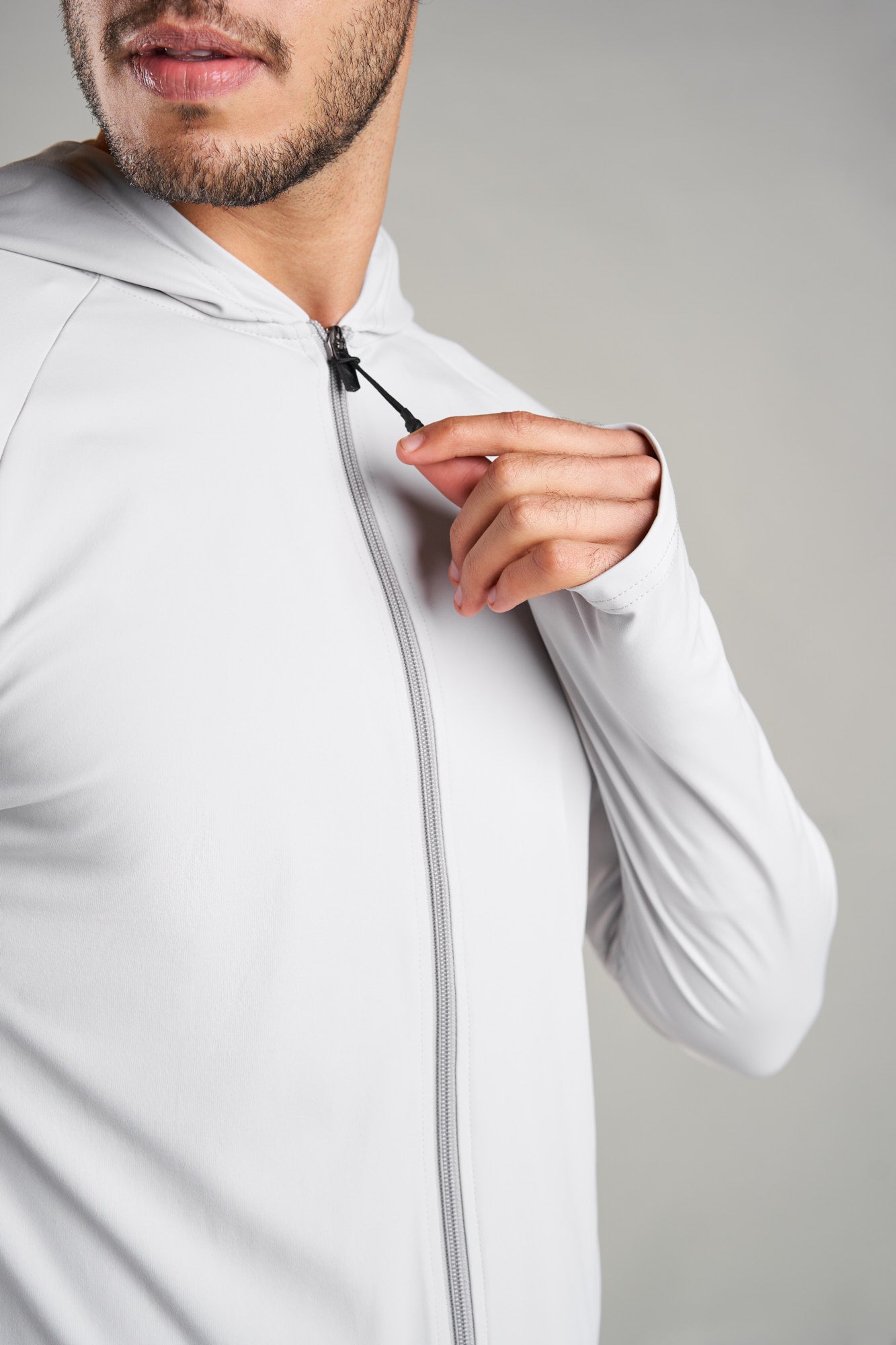 J015MI Recycled Nylon Runner Zip Hoodie