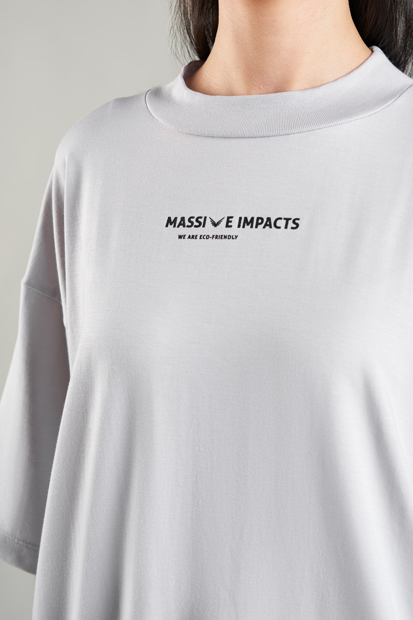 J017MI High Neck Mammoth Tencel Tee