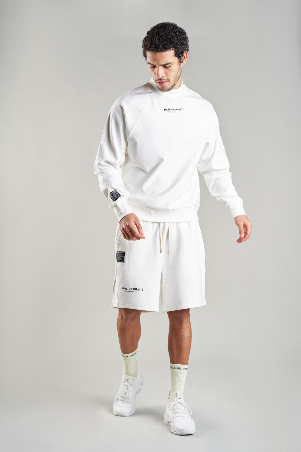 J010MI Organic Cotton & Bamboo Drawstring Shorts