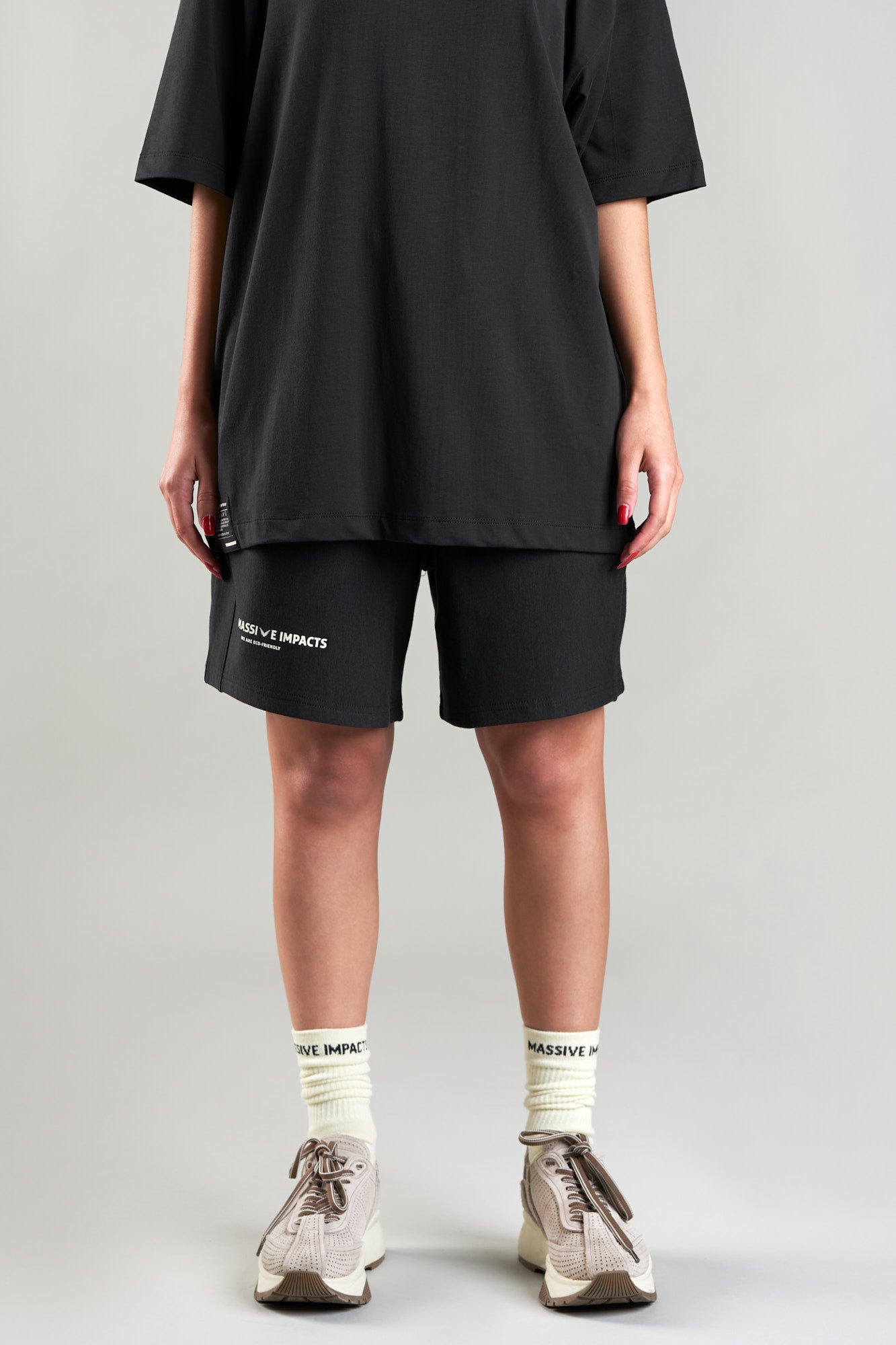 J010MI Organic Cotton & Bamboo Drawstring Shorts