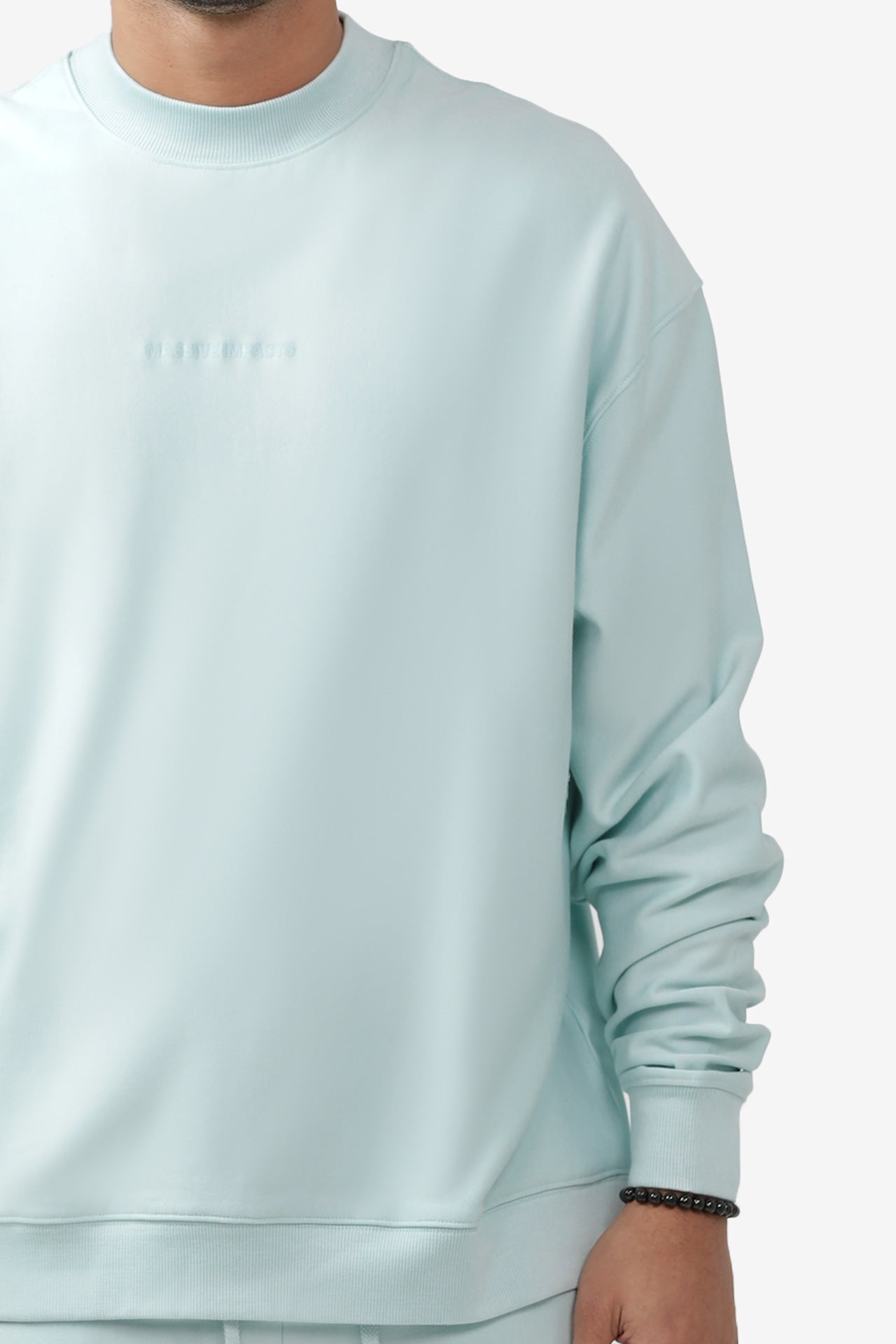 S2J029MI High Neck Oversized Sweatshirt